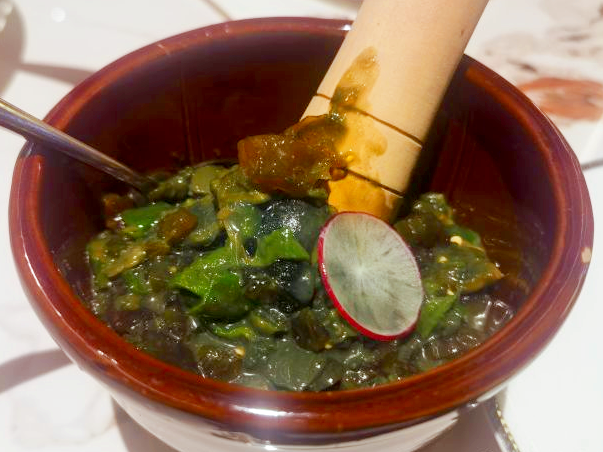 ファイル:Chinese Cuisine -（擂辣椒皮蛋）Preserved Duck Eggs and Roasted Pepper with Garlic and Black Vinegar.png