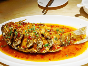 Chinese Cuisine -（糟辣脆皮鱼）Zao La Cui Pi Yu.png