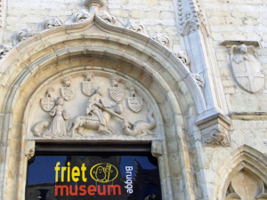Belgian Fries Culture -（Friet Museum）Entrance to the Historical Decoration of the Museum in Bruges, Belgium.png