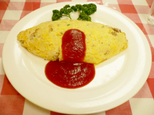 Japanese Tomato Dishes - The Original Omurice at Rengatei.png