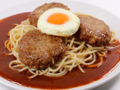 Ankake Spaghetti - Meatball on the popular menu.png