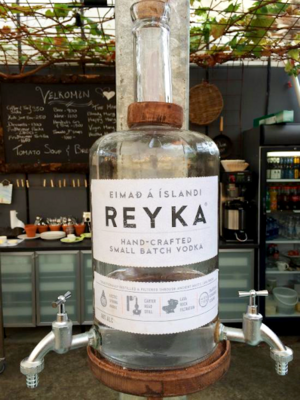 Icelandic Vodka -（REYKA）Vodka Dispenser at Friðheimar.png