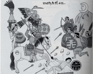 Spanish and Aztec warriors in the history of Tlaxcala.png