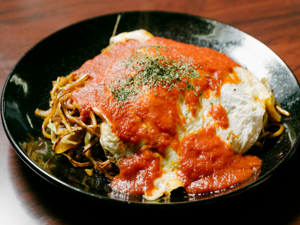 Japanese Tomato Dishes - Bizen Takahashi Indian Tomato Yakisoba（Local Good Cheap of Takahashi, Okayama Prefecture）.png