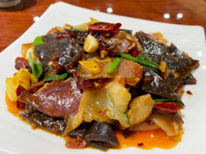 Chinese Cuisine -（蕨耙炒腊肉）Jue Ba Chao La Rou.png