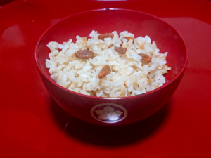 Rice cooked with Goji berries of the Japanese Cuisine.png