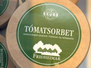 Icelandic Cuisine -（Friðheimar）Tómatsorbet.png