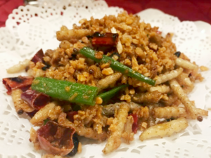 Chinese Cuisine -（避风塘竹虫）Bi Feng Ning Zhu Chong.png