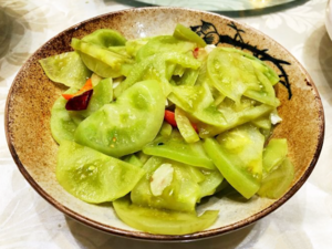 Chinese Tomato Dishes -（小炒青番茄）Xiao Chao Qing Fan Qie.png